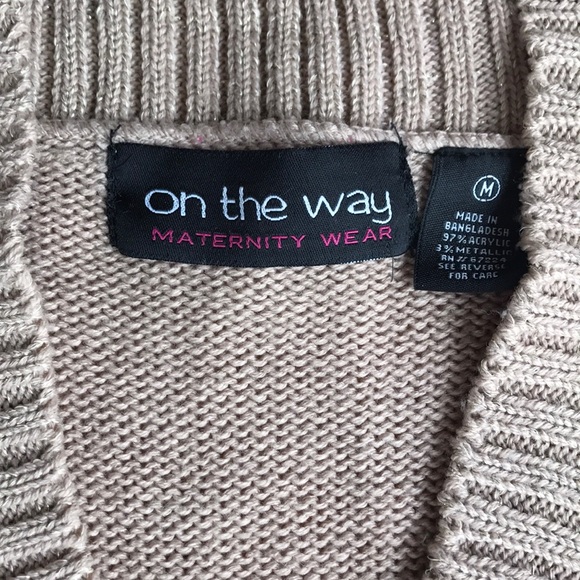 Maternity V-Neck Dress - Picture 2 of 7